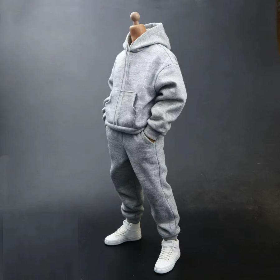 TBLeague Kleidung, grauer Kapuzenpullover, Hosenmodell, Zubehör - Bild 1
