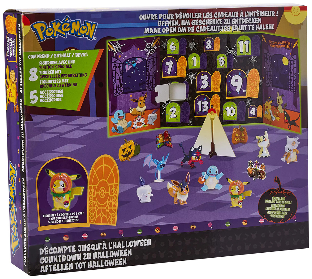 Bandai Pokémon Pikachu Halloween-Adventskalender, Mini-Sammelfiguren, ab 3 Jahren - Bild 4