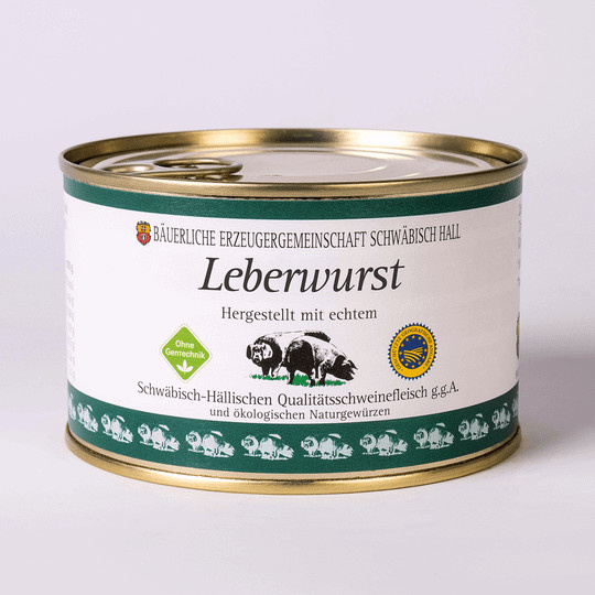 Bäuerliche Erzeugergemeinschaft Schwäbisch Hall Echt Hällische Leberwurst 400 g - Bild 1