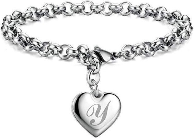 YIRAN Jewelry Kette Armband Anhänger, Kupfer, Silber, Damen, Herren, 20cm - Bild 1