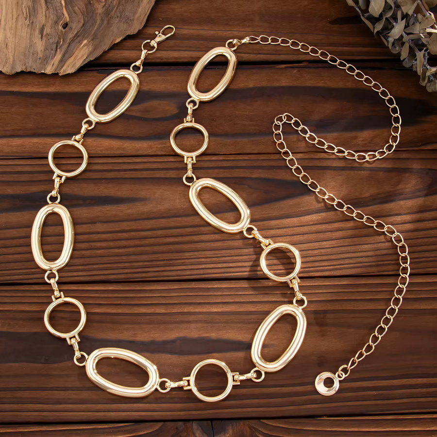 ohhaio Kette, vergoldet, Gold, Boho, Unisex - Bild 2