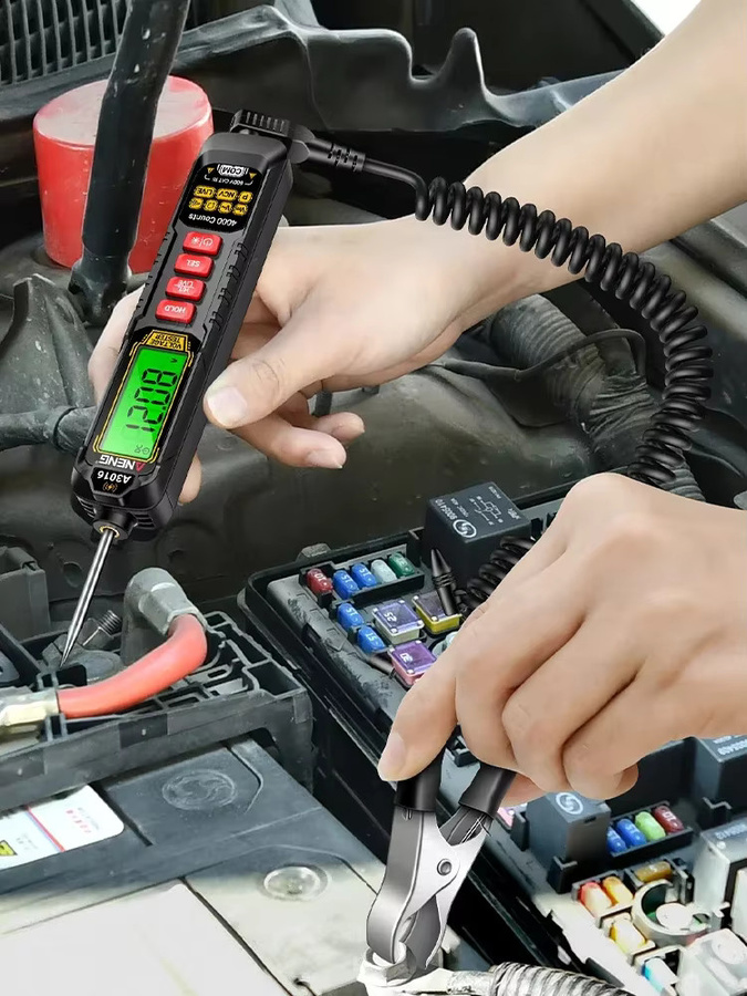 ANENG A3016 Stift-Multimeter in Schwarz: Wiederaufladbarer Spannungstester 600V AC DC mit NCV Induktions-Nullleiter- und Spannungsüberbrückungs-Detektor - Bild 6