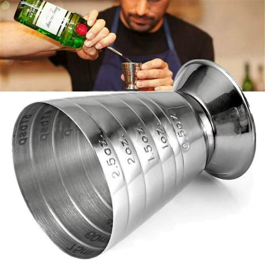 PGY Cocktail-Messbecher aus Edelstahl 304 in Silber und Grau - Bild 4
