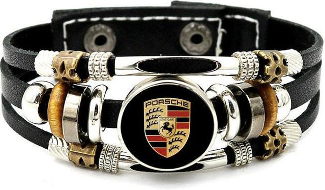Porsche Uhrenarmband Leder, Schwarz - Bild 1