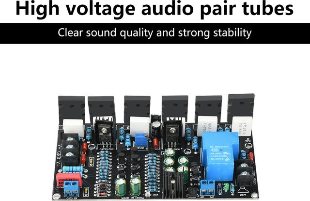 Hifi Audio Mono Power Verstärker 300 W mit 1943 + 5200 High Power Tube Amp Board und Lautsprecher Schutz Relais - Bild 1