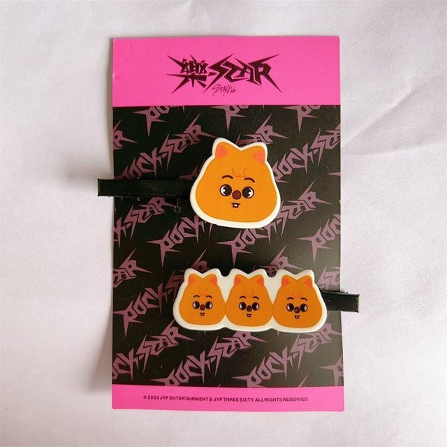 Stray Kids SKZOO Cartoon Haarspange Han Quokka, 6.5 cm, black, Kinder - Bild 1