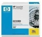 HP Toner Q1338D (38A) Doppelpack Schwarz für Laserdrucker mit 2x 12.000 Seiten Kapazität - Bild 1
