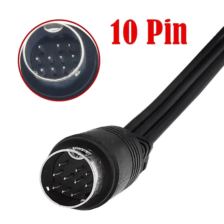 BSN Mini-DIN 10-poliges auf RCA Audio- und Video-Kabel für Fernseher und Empfänger, Länge: 1,8 m - Bild 3