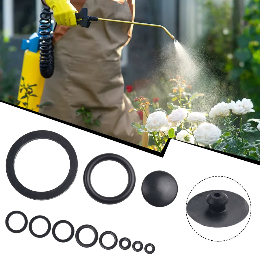 10er Set Gummidichtungen in Schwarz für Gartenspritzen mit 3l, 5l oder 8l Fassungsvermögen - Bild 2