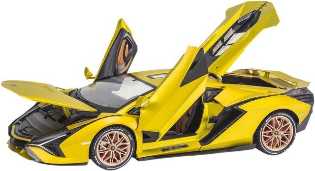 Fourall- Model Cars Lamborghini SIAN FPK63 Supercar-Modellauto, Maßstab 1:18, Gold - Bild 1