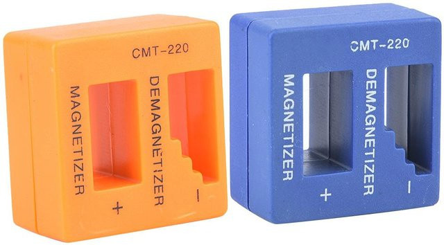 Fishine 2 in 1 Magnetisierer und Entmagnetisierer Set für Schraubendreher in Blau und Orange - Bild 1