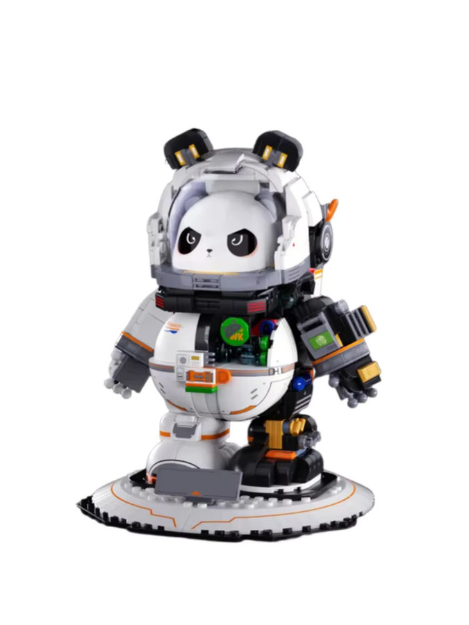 barweer Weltraum-Panda-Astronaut, Klemmbausteine, 829 Teile - Bild 6