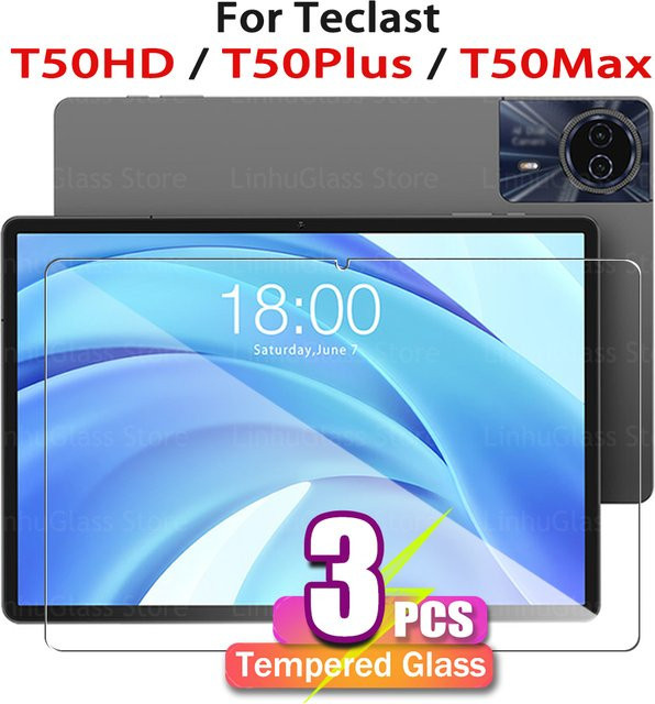 TECLAST Displayschutzfolie aus gehärtetem Glas für T50HD, T50Plus und T50Max 11 Zoll, transparent, 9H HD klar und anti-fingerabdruckgeschützt - Bild 1