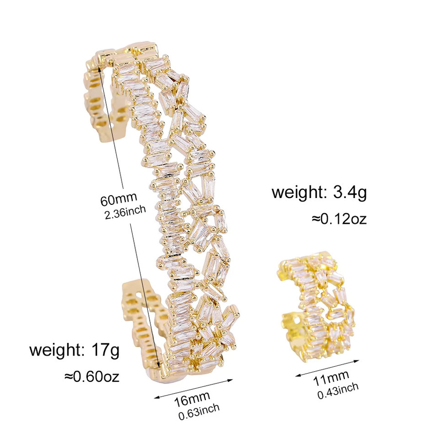ZAKOL Schmuck-Set, Armband, Ring, Zirkonia, Gold, Damen - Bild 4