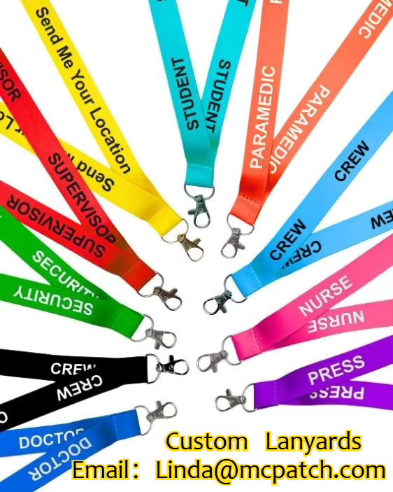 Personalisierte Schlüsselbänder von RJXD-AONE mit individuellem Namenslogo, vollfarbig bedruckt aus gewebtem Stoff, Multicolor - Bild 5