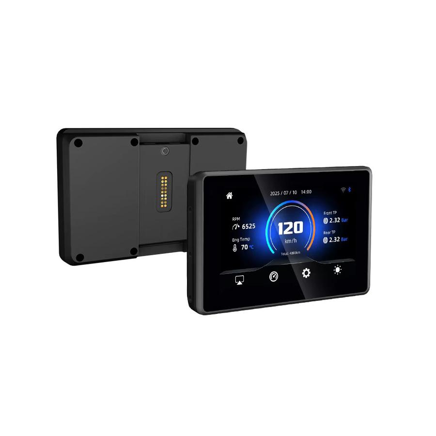 EKIY 5,0 Zoll Drahtloses CarPlay und Android Auto GPS Motorrad Navigationsdisplay für BMW R1200GS R1250GS in Schwarz mit WonderWheel Unterstützung - Bild 4