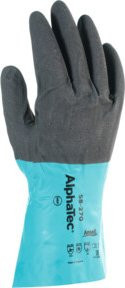 Ansell AlphaTec 58-270 Chemikalienschutzhandschuhe aus Nitril in Grau, Größe XXL - Bild 1