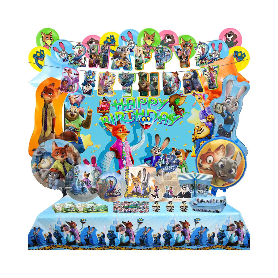Disney Zootopia Geburtstagsparty-Dekoration, Latexballons, Folienballons - Bild 4