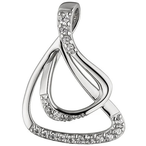 Colfem Anhänger 925 Sterling Silber, 20 Zirkonia - Bild 1