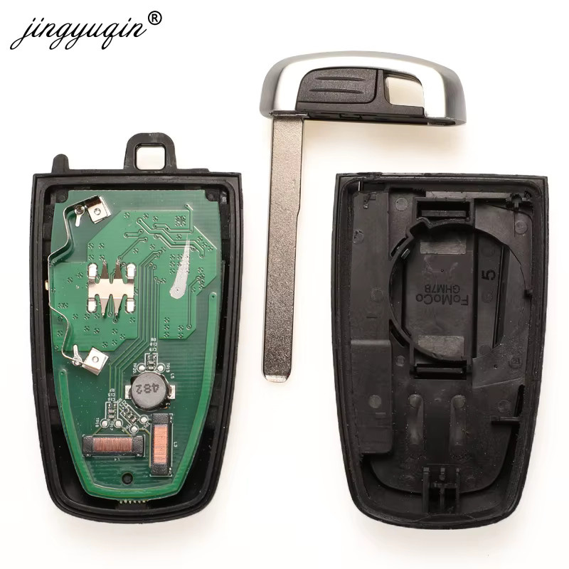 Jingyuqin Smart Key ID49 für Ford Mondeo Mustang Fusion Edge Explorer F-250 F-350 F-450 F-550 2017 434/868 MHz Schwarz M3N-A2C93142600 - Bild 2