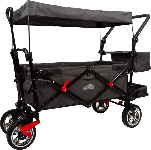 Small Foot Bollerwagen mit Dach, faltbar und höhenverstellbar, Mehrfarbig - Bild 1