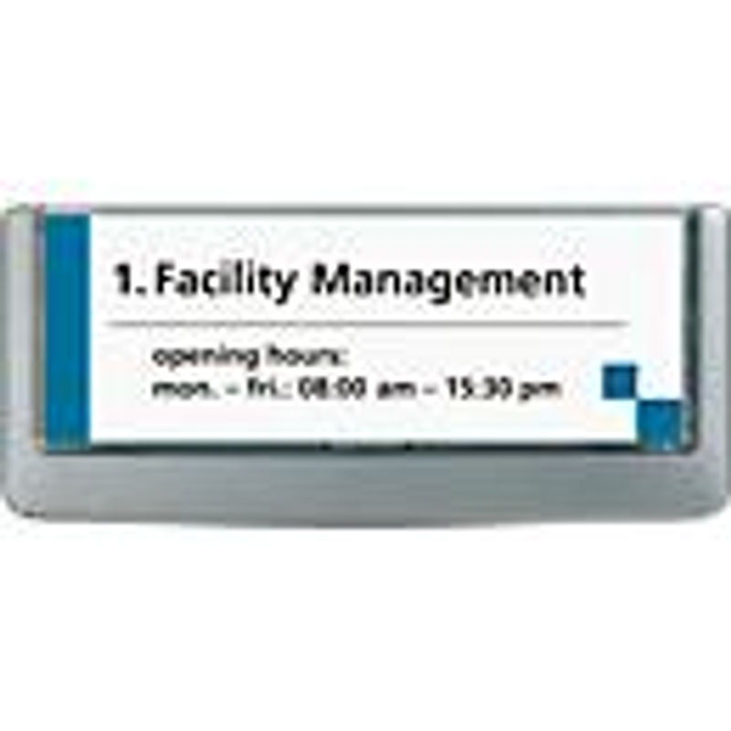 Durable Türschild Click Sign, 5 Stück, grau, B: 14,9 cm, H: 5,25 cm - Bild 2