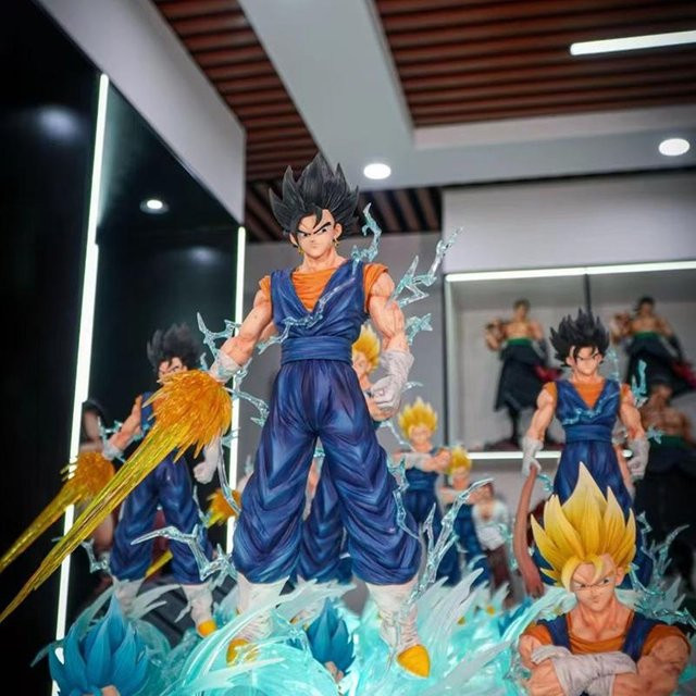 Yiran toy 1 Dragon Ball Statue, Leuchtende Dreikopf-Skulptur, Grau, ab 14 Jahren - Bild 1