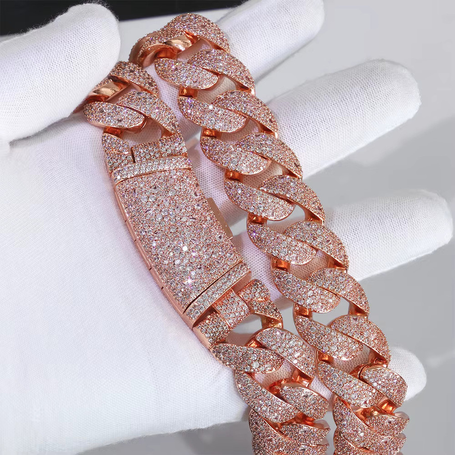 ESKEEM Halskette, Roségold, Zirkonia, Diamant, Unisex - Bild 4