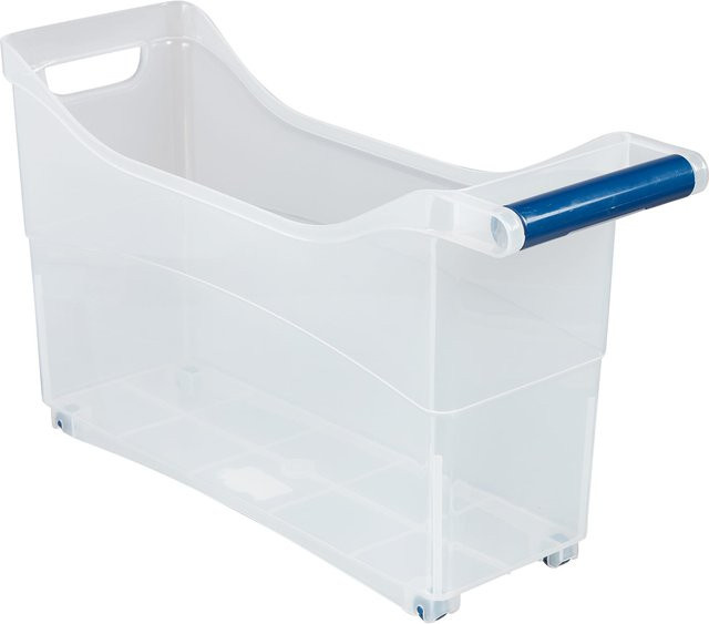 Genialo Haushalts-Roll-Organizer aus transparentem Kunststoff mit Rollen - Bild 1
