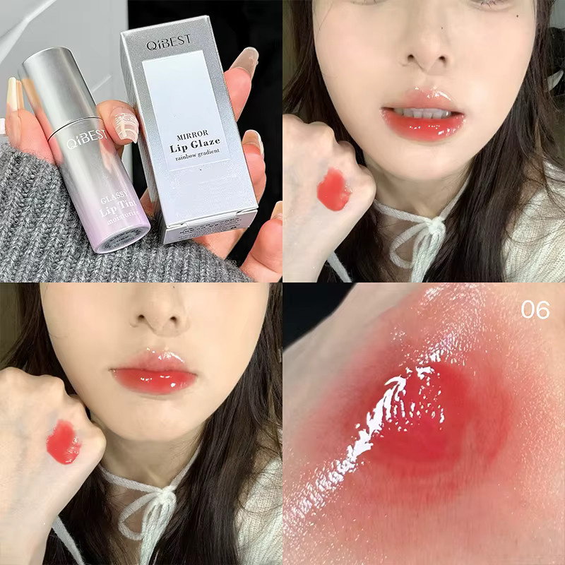 QIBEST Lipgloss, rot, glänzend - Bild 3