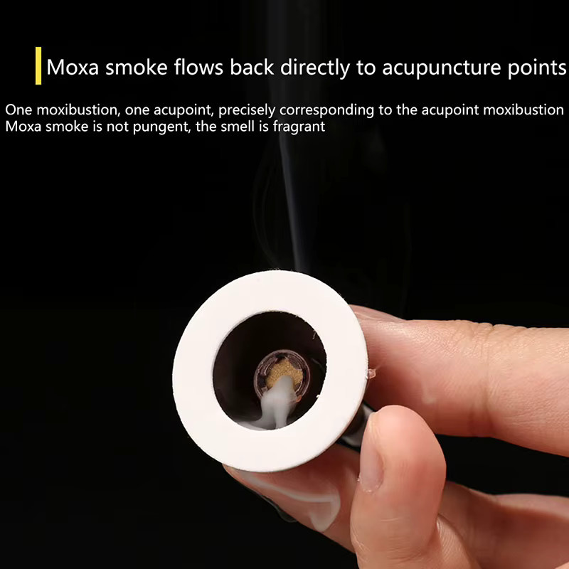 KuZHEN Moxibustion Tube Paste, 60 Stück, Beifuß Kerzen zur Akupunktur-Therapie - Bild 4