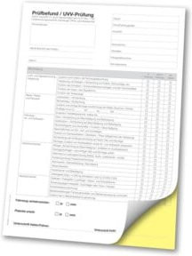 Eichner SD-Formular UVV-Prüfung, A4, Weiß - Bild 1
