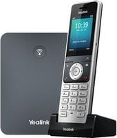 Yealink W76P DECT VoIP-Telefon Set mit Basisstation, schnurloses Telefonsystem in Grau/Silber mit Freisprechfunktion und Caller ID - Bild 1