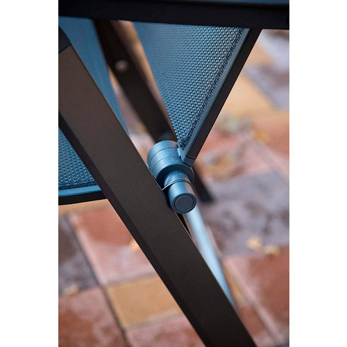 Acamp Klappsessel Urban Anthrazit-Carbon aus Aluminium mit Textilene-Gewebe, H x B x T: 112 x 60 x 60 cm - Bild 2