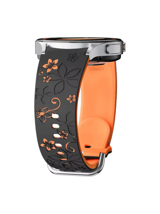 CAOWTAN Uhrenarmband Silikon, Weiß, Samsung Galaxy Watch 7 6 5 4 FE/5Pro - Bild 4