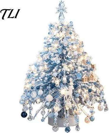 xinchengdahai Perlen-Weihnachtsbaum-Set, Bastelset, mit LED-Lichtern