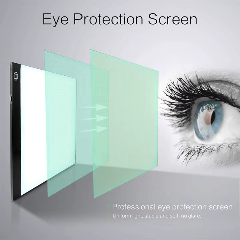 Dimmbares LED-Lichtpad Zeichenbrett für A3, A4 und A5 mit Augenschutz für Diamantmalerei in Schwarz oder Weiß - Bild 2
