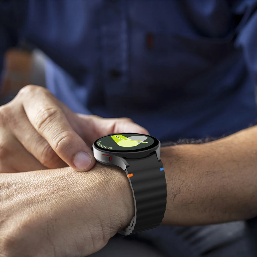 Sportarmband für Samsung Galaxy Watch, Silikon, Schwarz, Unisex - Bild 2