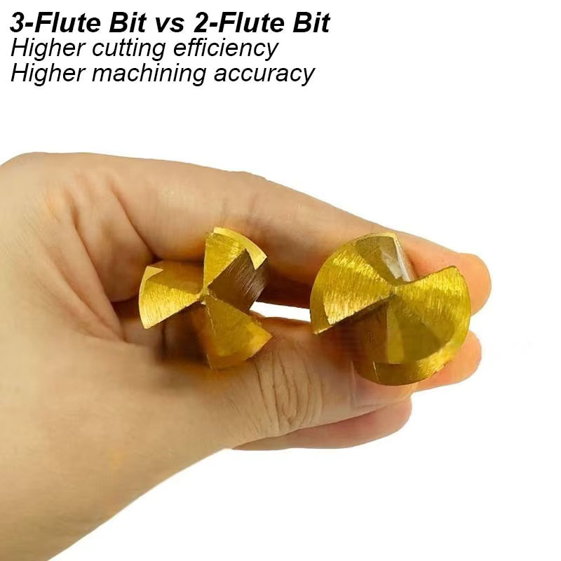 atooltour 3-Schneiden-PPR-Stufenbohrer in Gold für PVC-Wasserrohre zur Erweiterung und Reparatur von Rohrverbindungen, Winkelstücken und T-Stücken - Bild 2