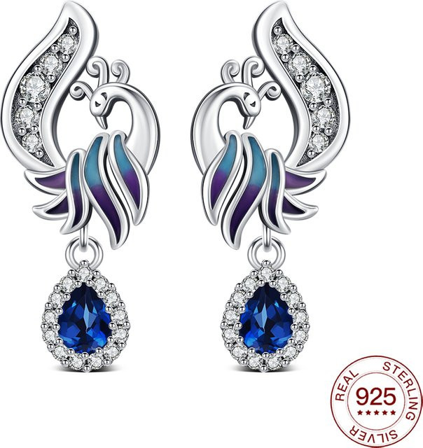 PHOENIX Ohrstecker 925 Silber, Zirkonia, Damen - Bild 1