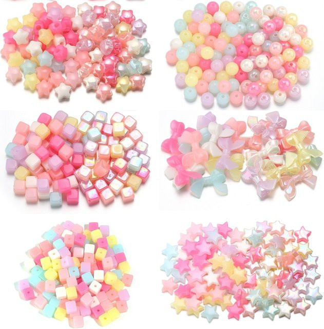 Louleur Spacer Perlen Acryl, Candy Farbe, für Armband Machen - Bild 1