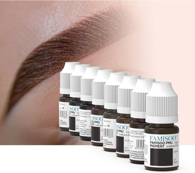 FAMISOO Augenbrauen Tattoo Tinte, Schwarz, 5 ml, Unisex - Bild 1