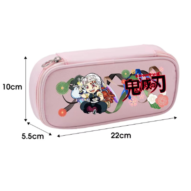 Bandai Demon Slayer Anime Federtasche aus Oxford-Stoff mit Kamado Nezuko und Tanjirou Motiv in Multicolour - Bild 4