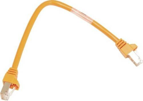 Hager RJ45 Patchkabel Ethernet LAN Orange Länge: 0,5 m - Bild 1