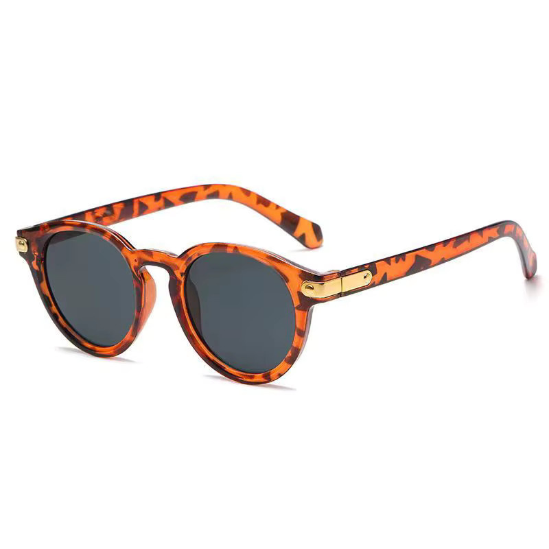 Retro Sonnenbrille, rund, Vollrand, Kunststoff, Unisex - Bild 2