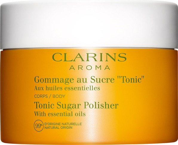 Clarins Gommage au Sucre Tonic Körpercreme mit Zuckerkristallen, Haselnussöl - Bild 1