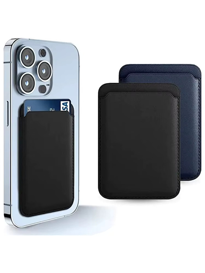 Magnetische Leder-Brieftasche und Kartenhalter als MagSafe Hülle für dein Apple iPhone 11 12 13 14 Pro Max Plus Mini - Bild 6