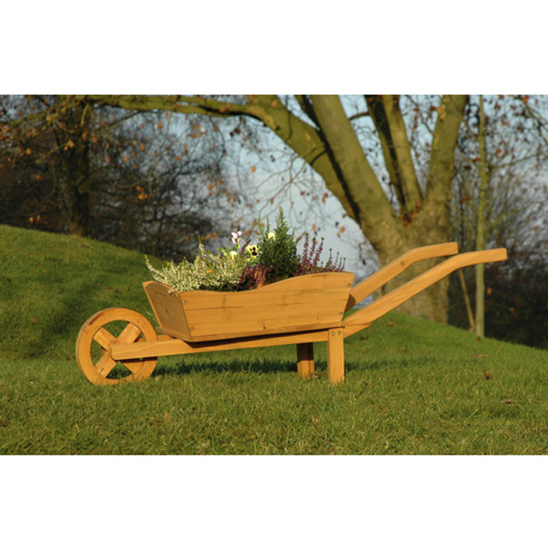dobar Pflanzkarre aus FSC-Holz mit Schutzfolie, braun, B/H/L: 29 x 30 x 107 cm - Bild 2