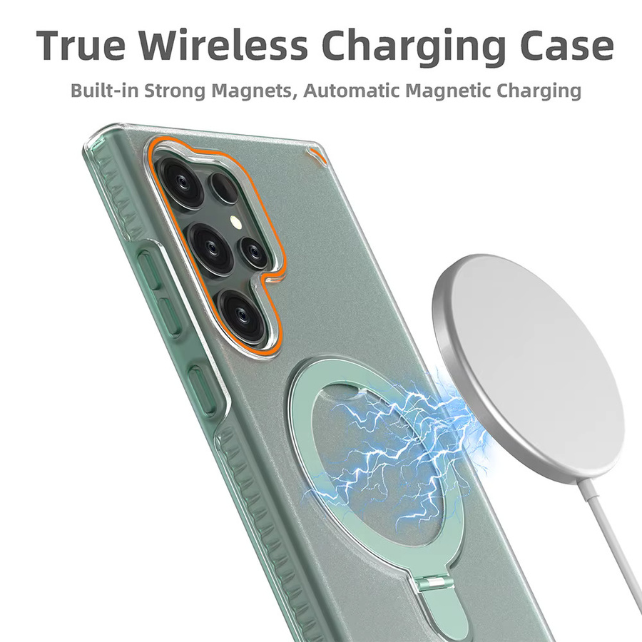 3in1 Ultra Starke Auto-Magnete Metallring-Hülle für Samsung Galaxy S26 Ultra, S25 und S24 Plus in Blau - Bild 2