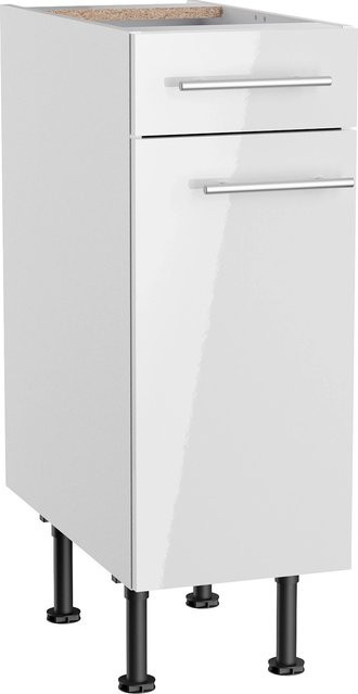 Optifit Küchen-Unterschrank Rurik in Weiß glänzend, B/T/H: 30 x 58,4 x 87 cm - Bild 1
